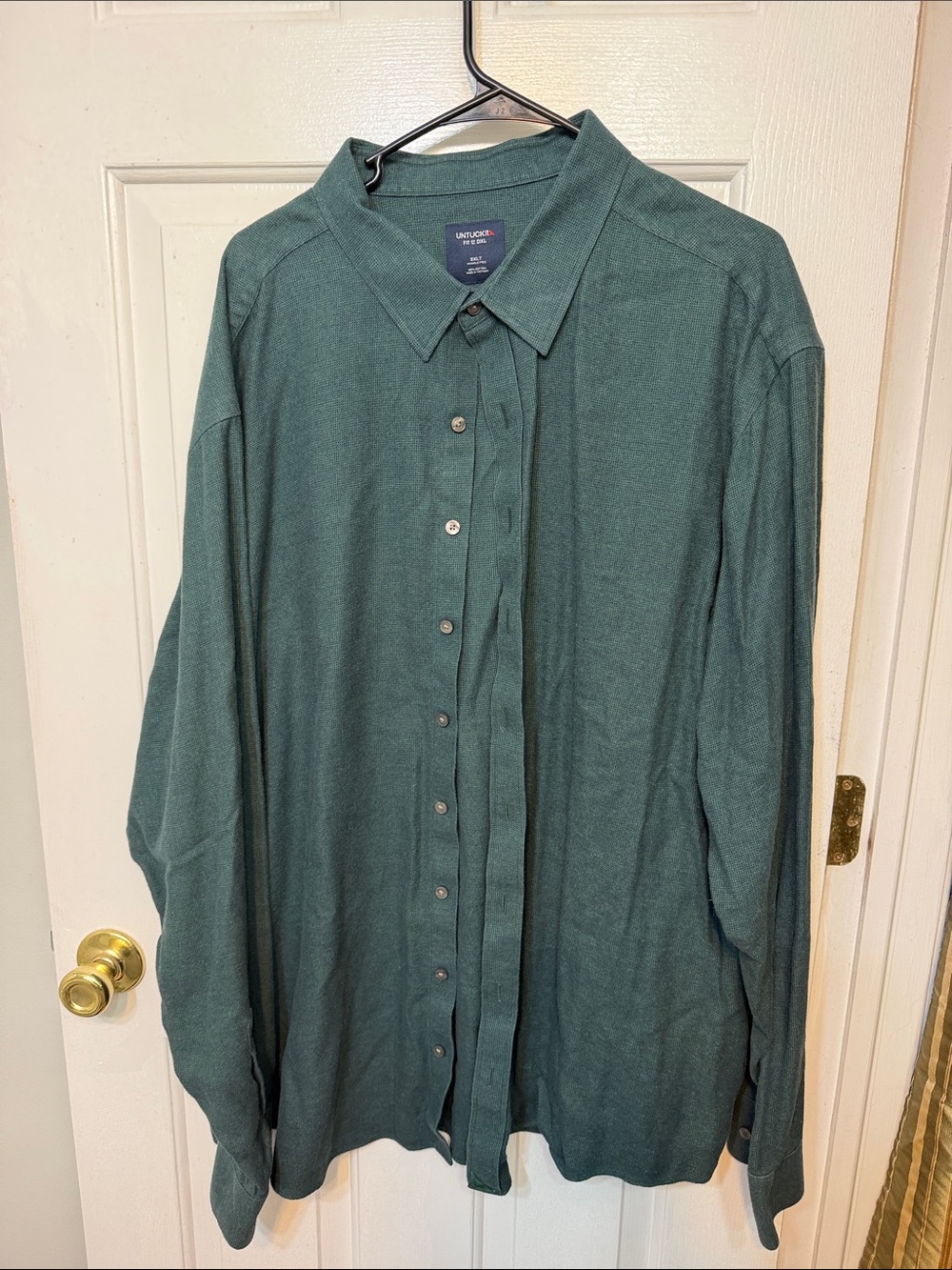 UNTUCKit Men's Dark Teal Long-Sleeve Button-Down Shirt